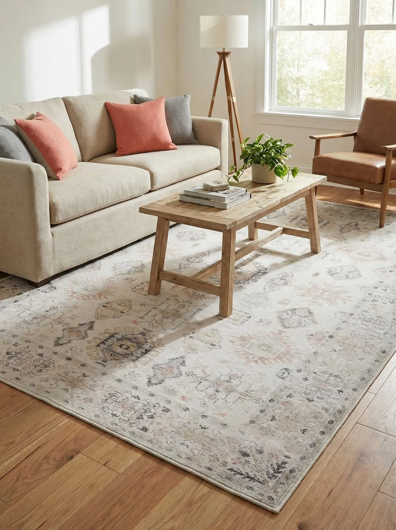 Tapis Lavable Vintage Beige - Spirit