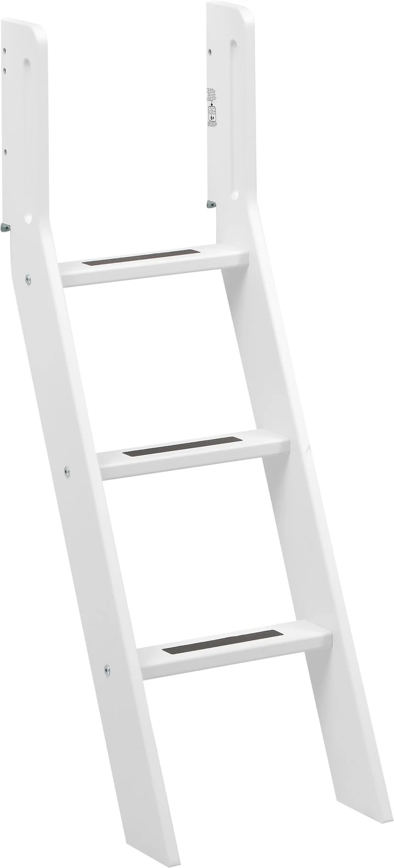 WHITE Schraegleiter Halbhochbett weiss