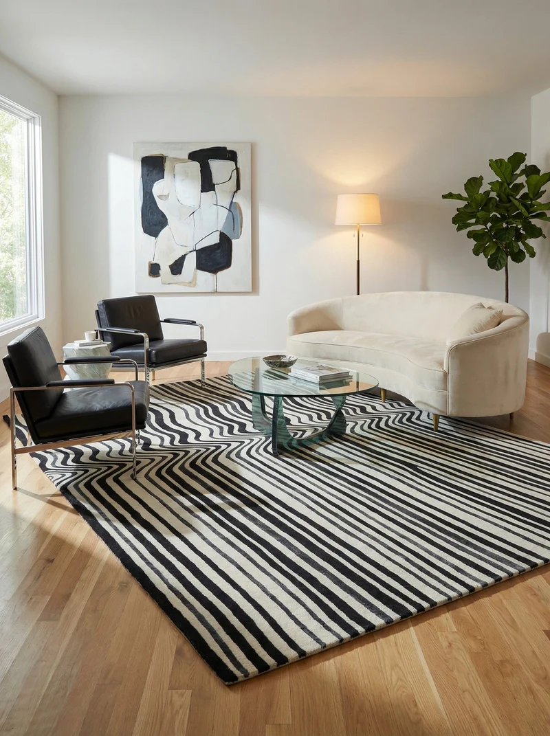 Tapis Laine & Viscose - Grafico