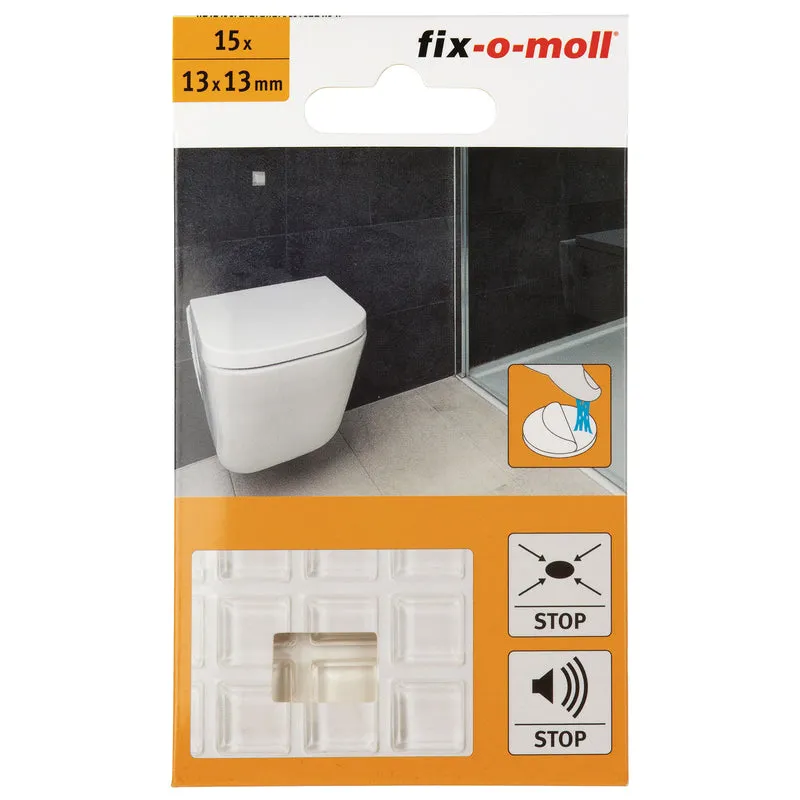 Fix-O-Moll Rutsch- und Lärmstopper 3.1 mm / 13 x 13 mm 15 x Rutsch- und Lärmstopper
