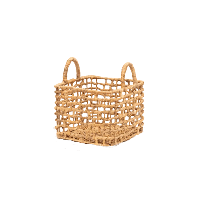 Water Hyacinth Square Basket | S