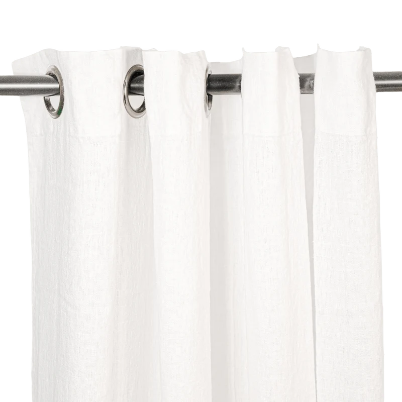 Linen Curtain | White 140x360cm