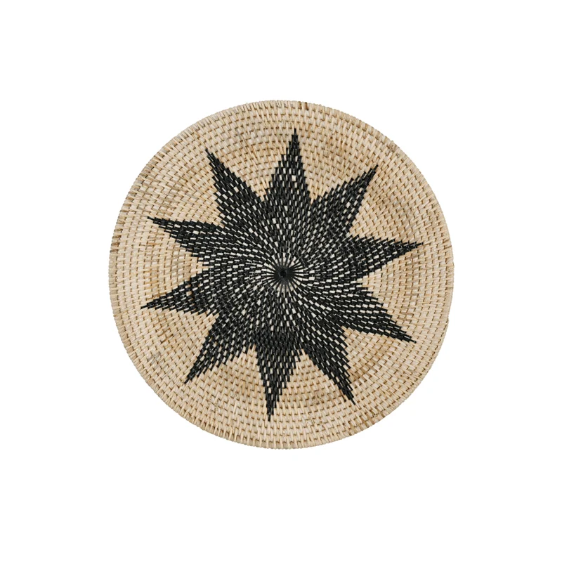 Lontar Deco Basket | Decagram Motif | 40cm