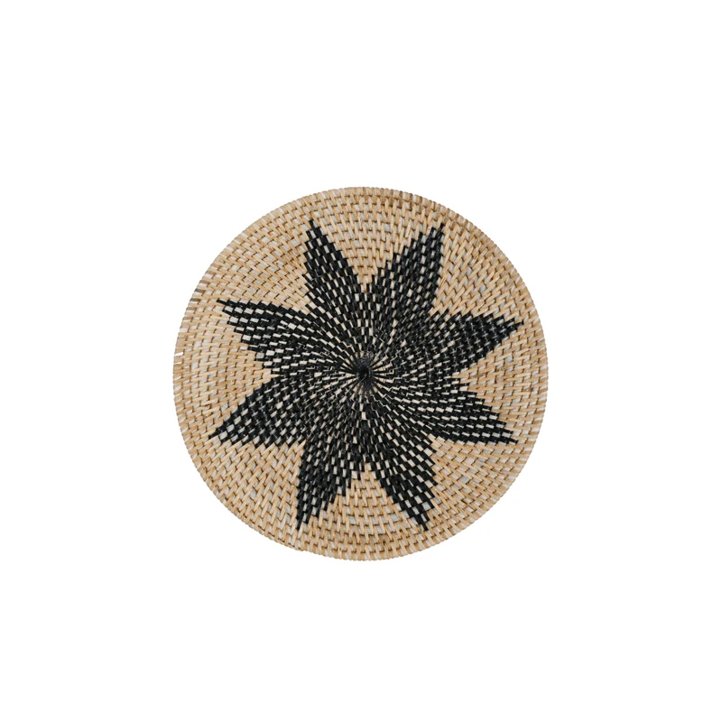 Lontar Deco Basket | Octagram Motif | 30cm