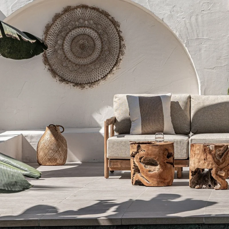 Hand Woven Wall Deco | Natural 100cm