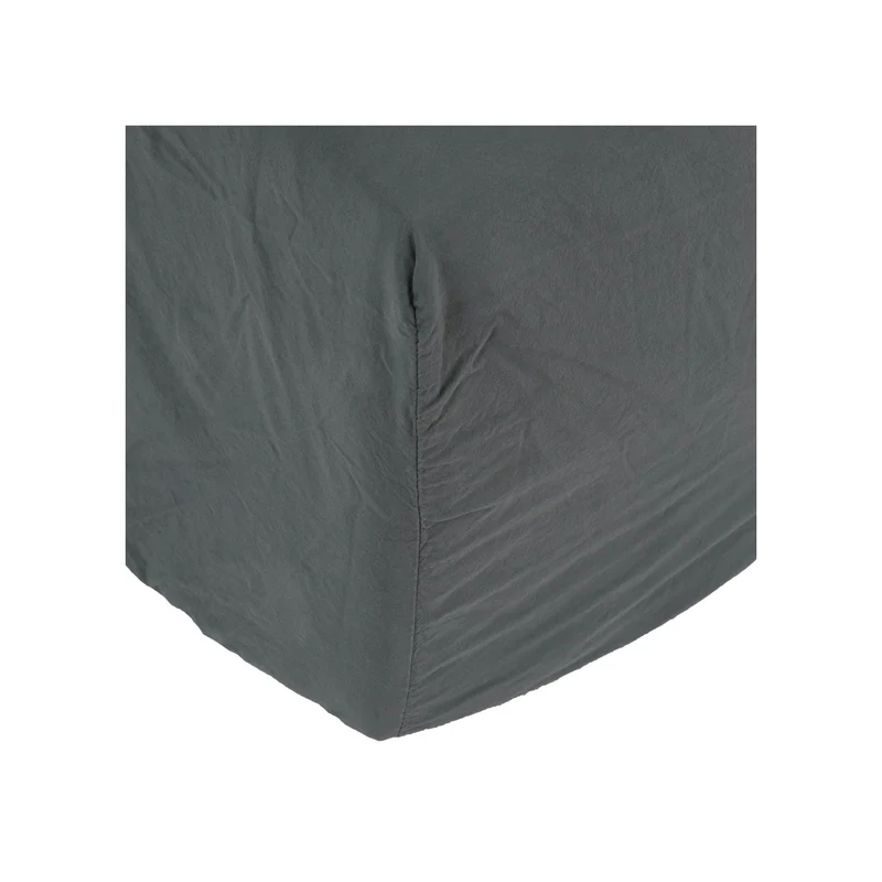 Cotton Fitted Sheet | Dark Grey