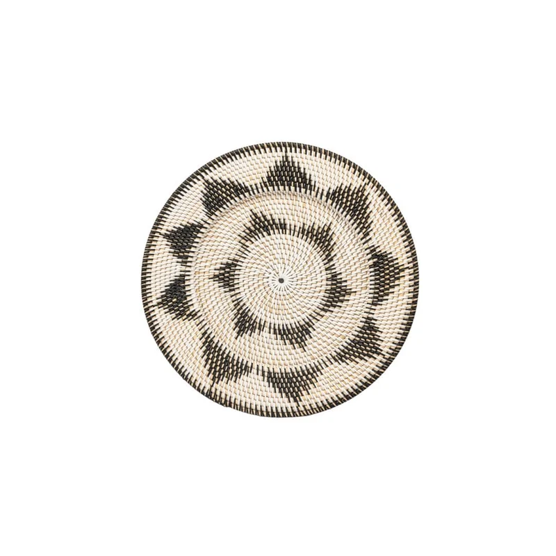 Lumos Wall Deco Basket | Black/White | 40cm