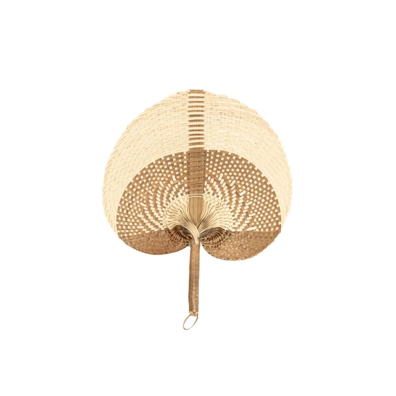 Pai Hand Fan | Brown/Natural Finish