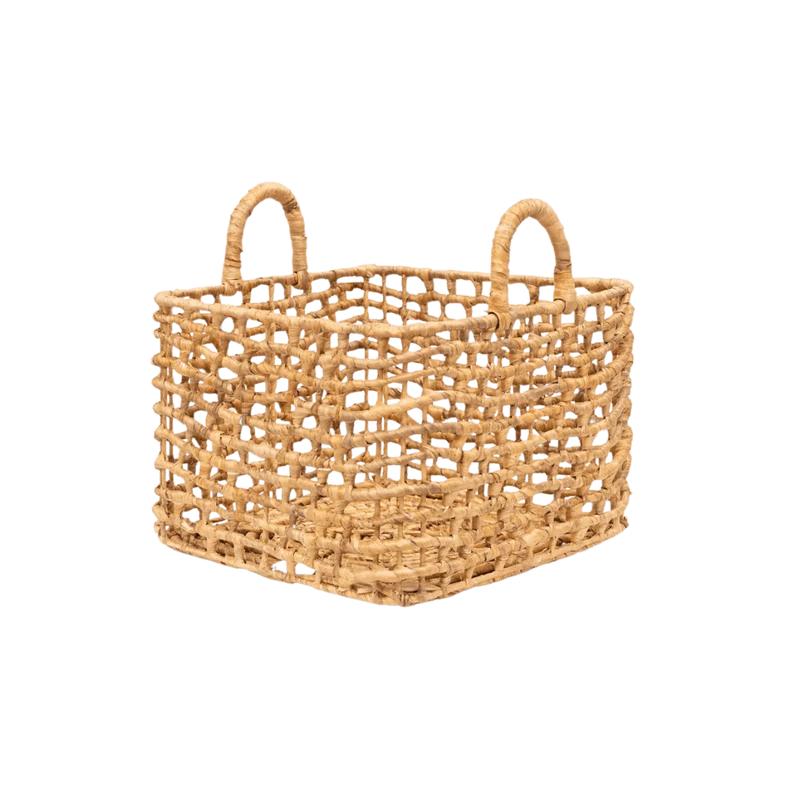 Water Hyacinth Square Basket | L