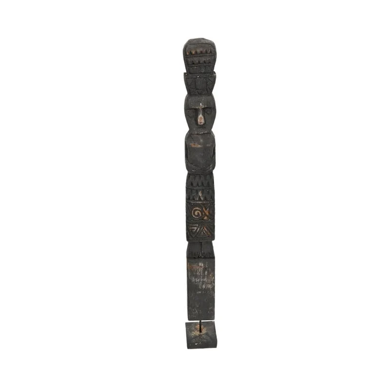 Wooden Sumba Statue | Black 51-70 cm
