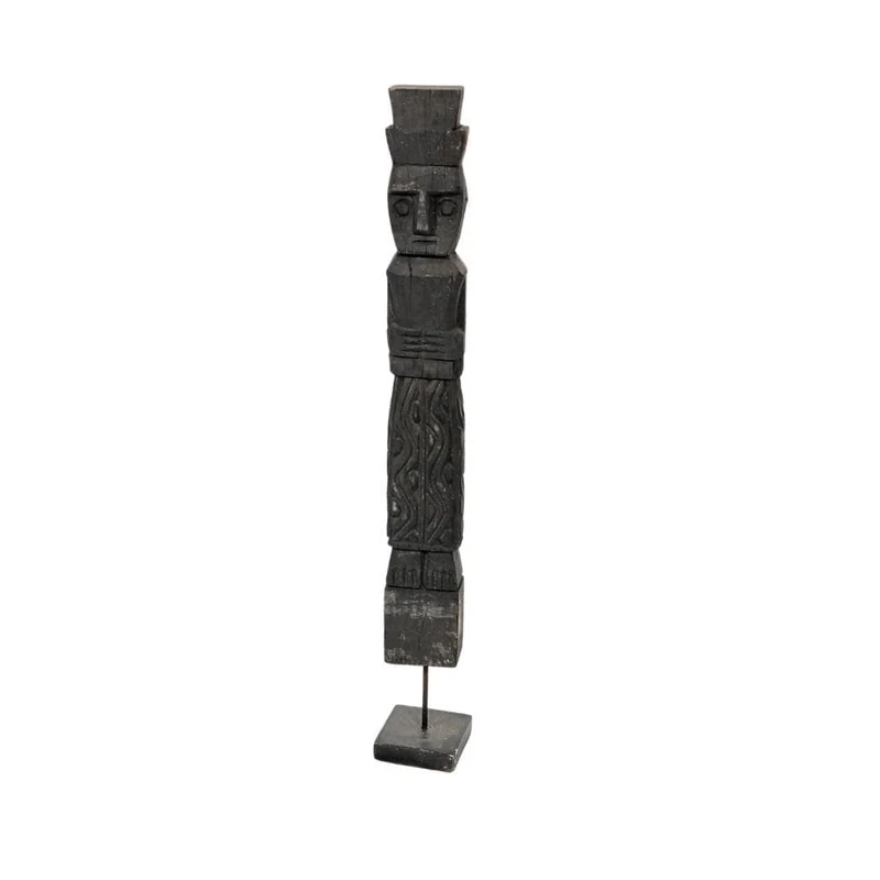 Wooden Sumba Statue | Black 40-50 cm