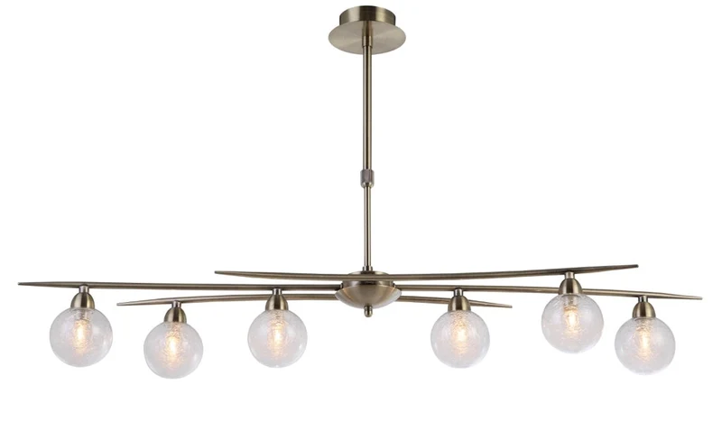 Lustre Snow laiton patiné 6 lumières LD 1049-6AP