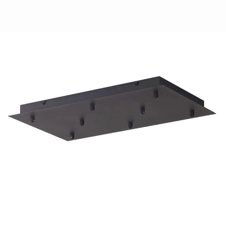 Plateau rectangulaire noir 8 lumières pour série TONIC Mantra 8545