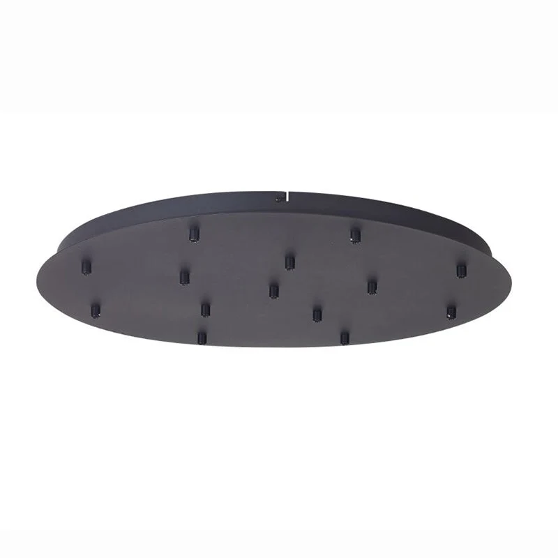 Plateau rond noir 14 lumières pour série TONIC Mantra 8546