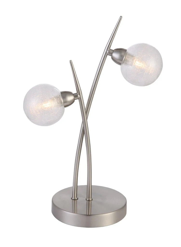 Lampe Snow nickel satiné LD 1049-2ST