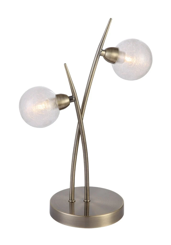 Lampe Snow laiton patiné LD 1049-2AT