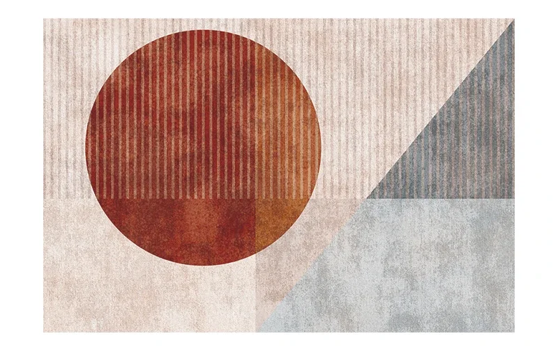 Tapis Beige Abstrait