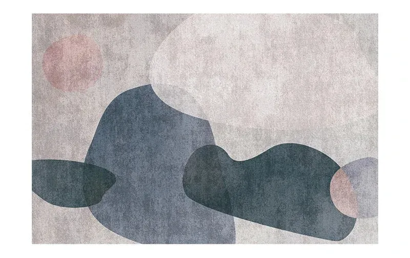Tapis Abstrait Gris