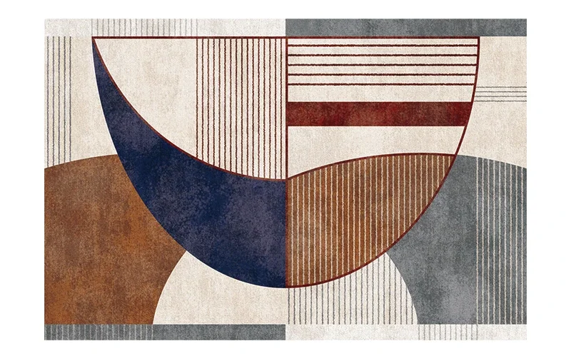 Tapis Abstrait Multicolore