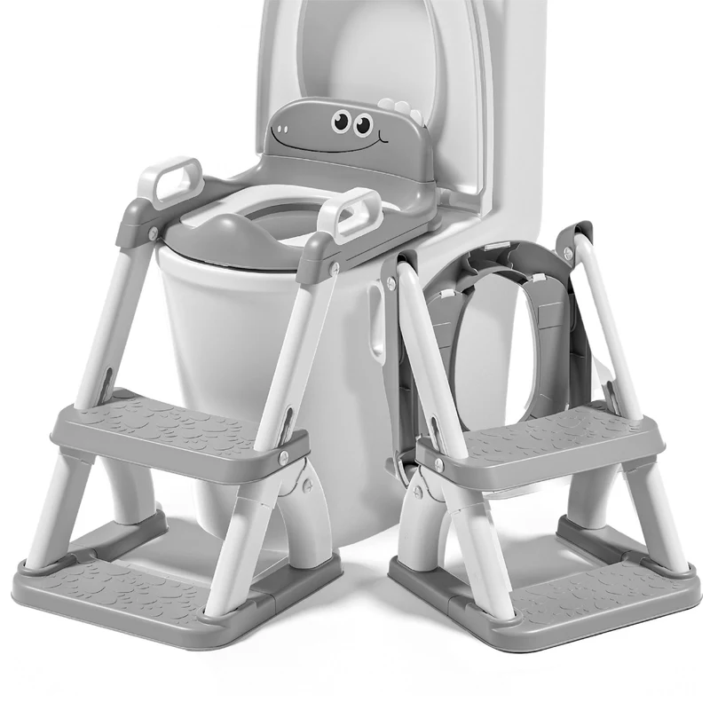 Réducteur de toilette DINO avec marche pliable