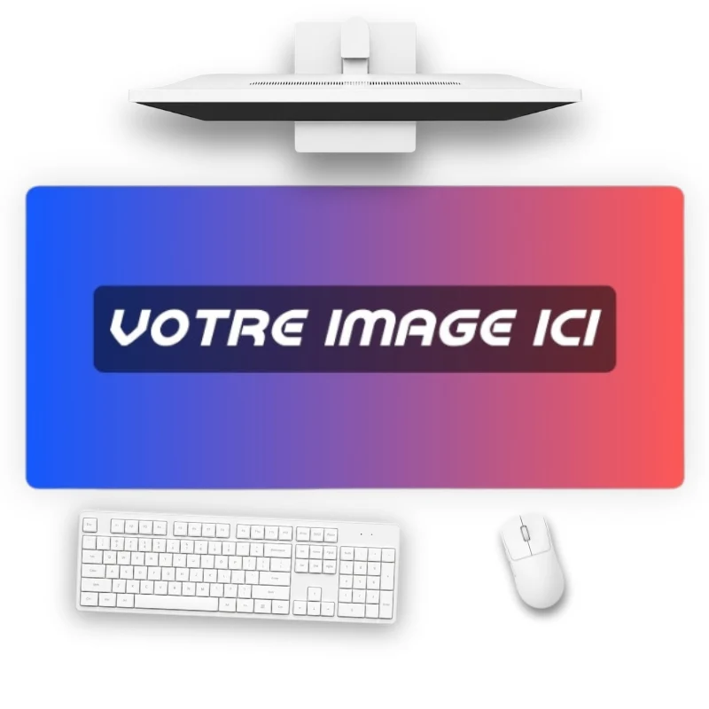 Tapis de bureau - Personnalisé avec photo et texte