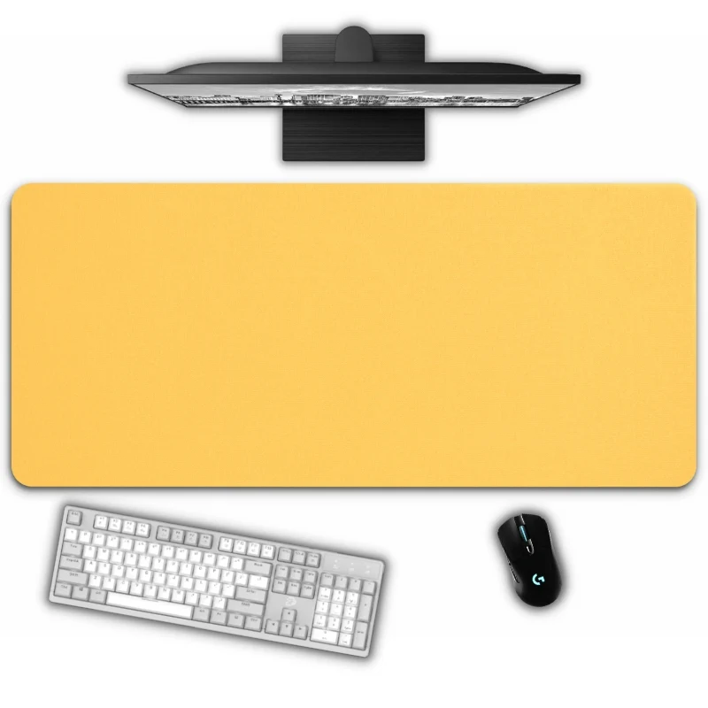 Tapis de bureau - Couleur JAUNE