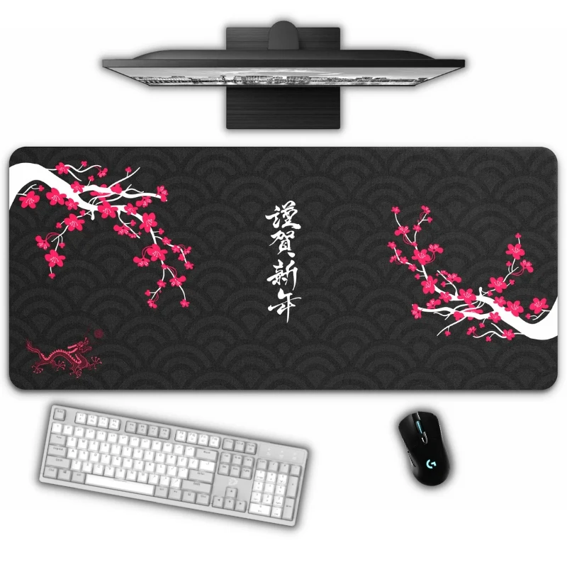 Tapis de bureau - "Cerisier Japonais Sakura"