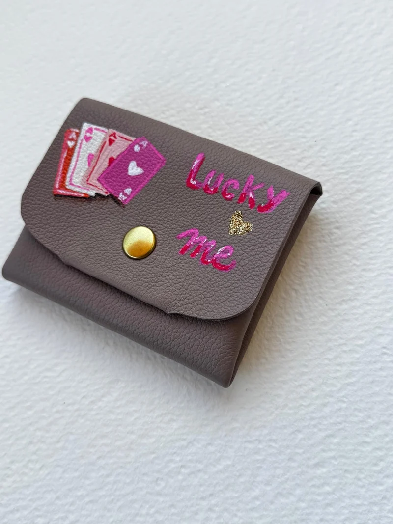 Porte Monnaie en Cuir Lucky Me
