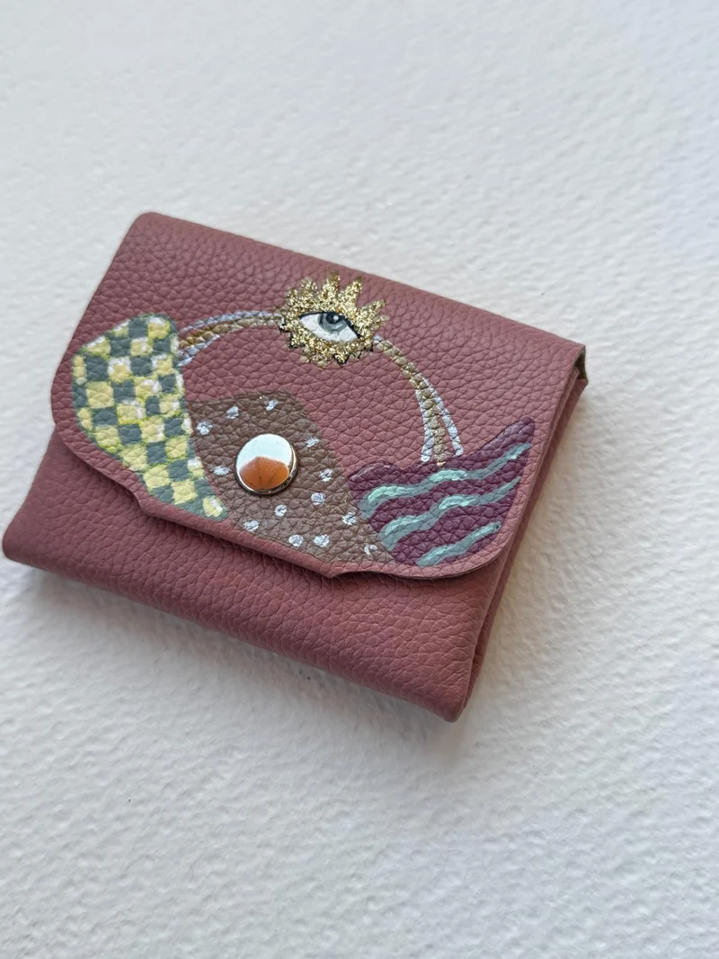 Porte Monnaie en Cuir Love Is The Answer