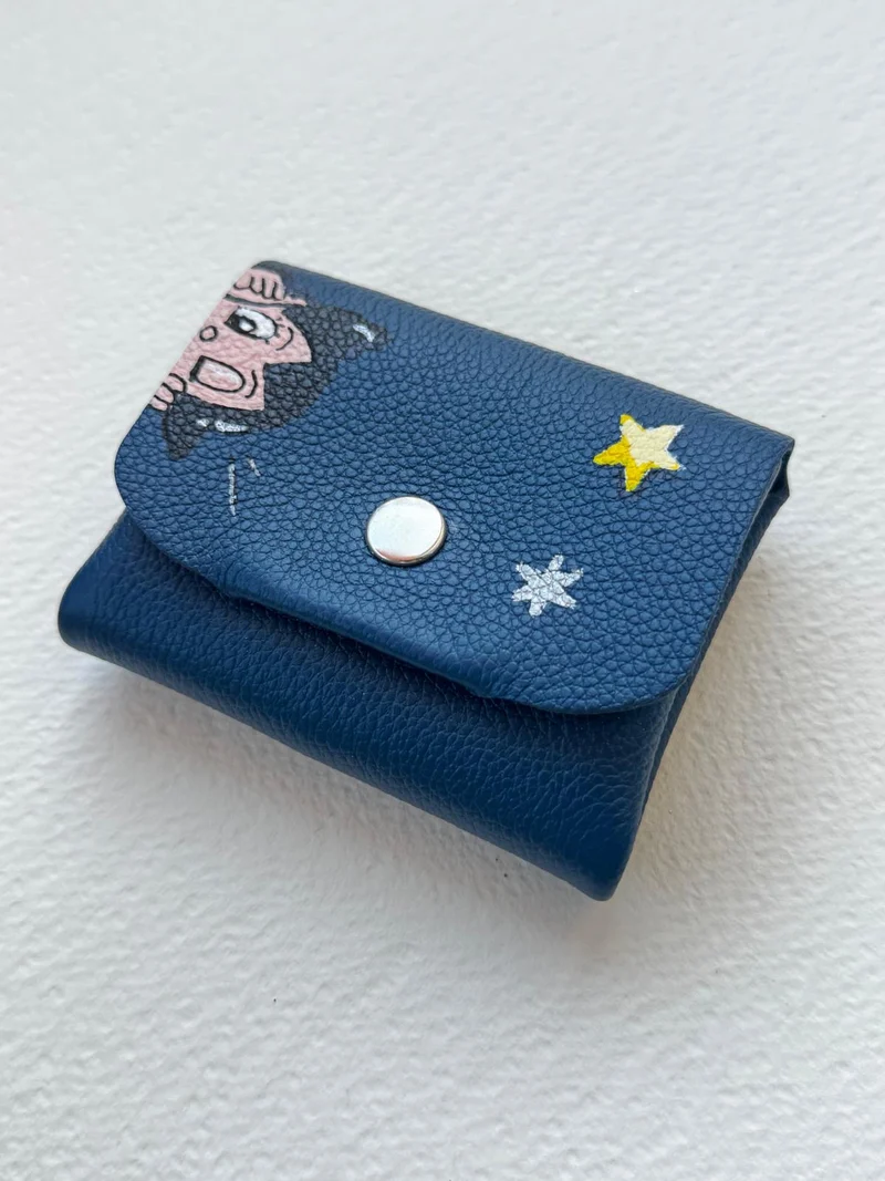 Porte Monnaie En Cuir Cosmos Love
