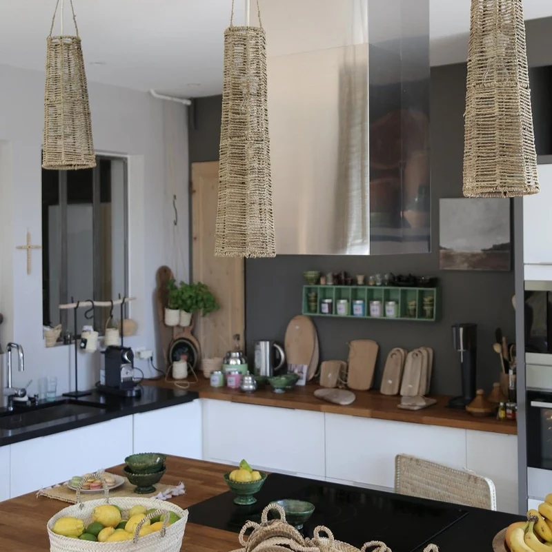 Suspension Naturelle Fait Main en Corde de Palmier SHIRINDA