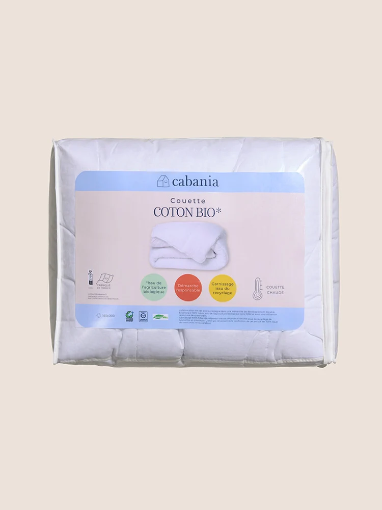 Couette en coton Bio 140 × 200 cm