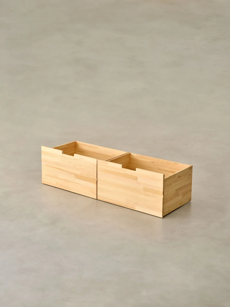Caisses de rangement 107x15 cm