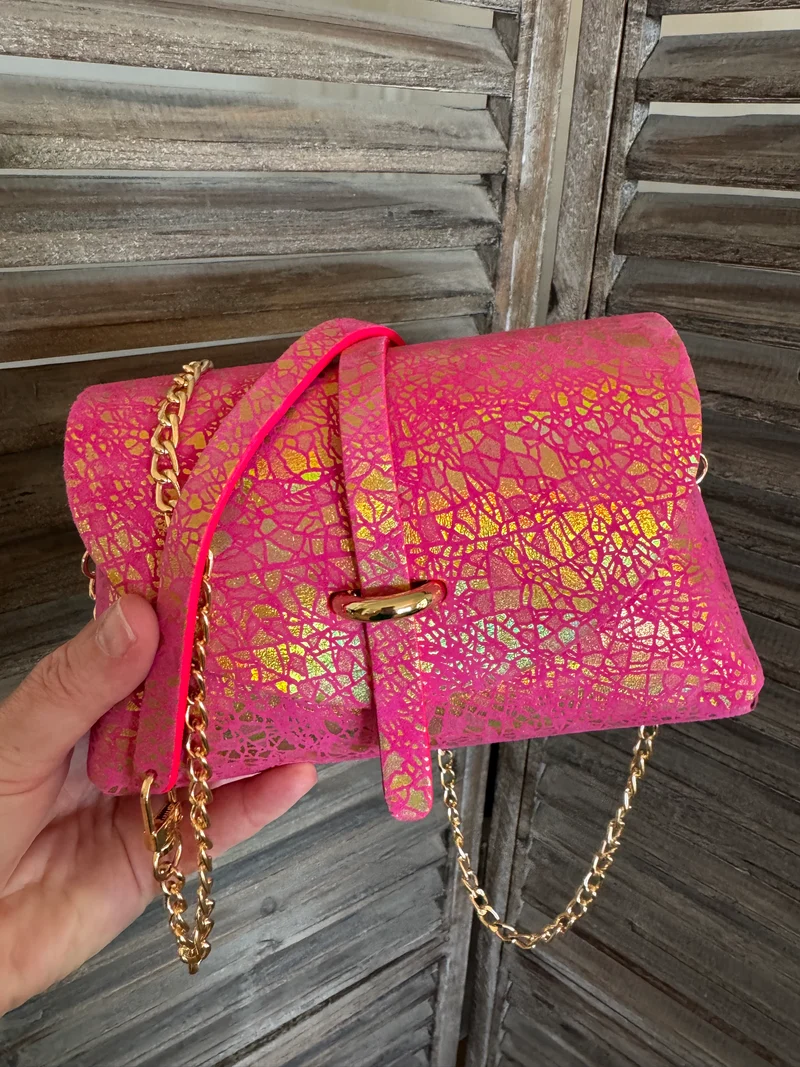 Sac B en cuir version Terrazzo Or Bridget ❤️❤️❤️