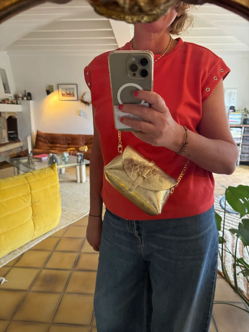 Sac B Cuir Lamé Or Disco Lover 🪩💫🕺🗽