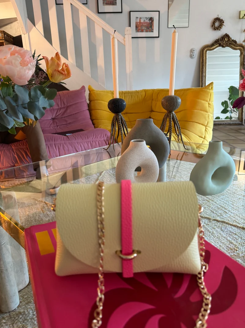 Sac B Jaune et Rose Fluo