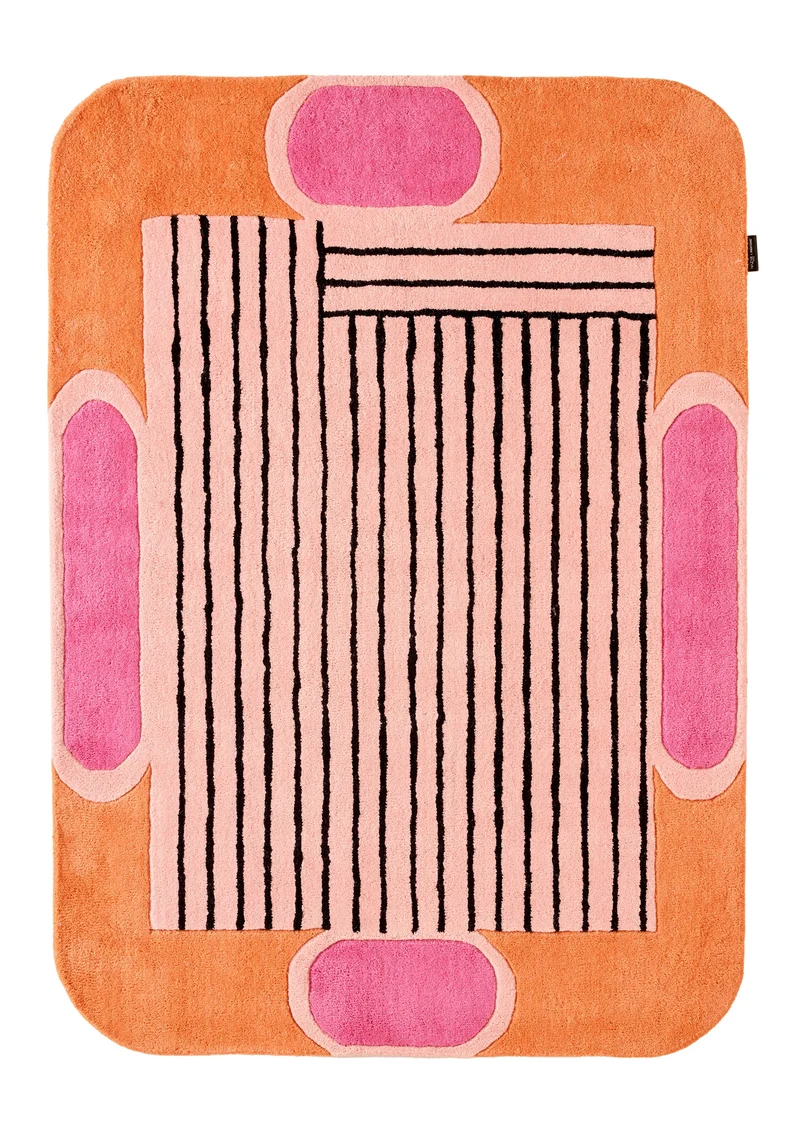 Nuage sucré – Tapis en laine – Orange