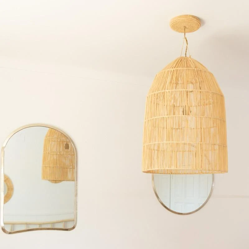 Grand Miroir Arche Argenté Artisanal DOA - 73x52cm - Maillechort