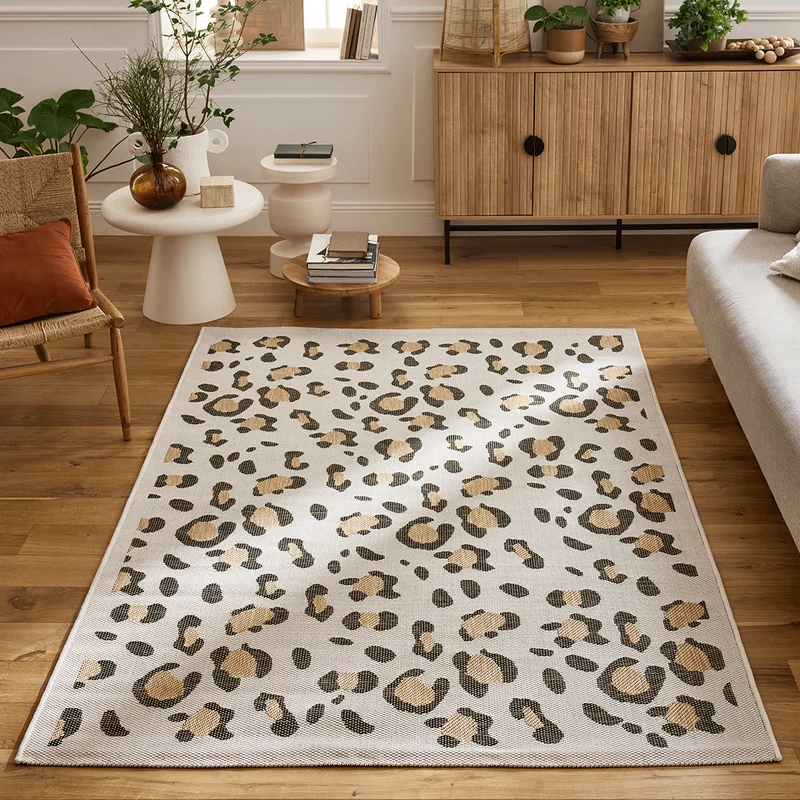 SAVANNA - Tapis léopard crème intérieur et extérieur - SAV522CRE