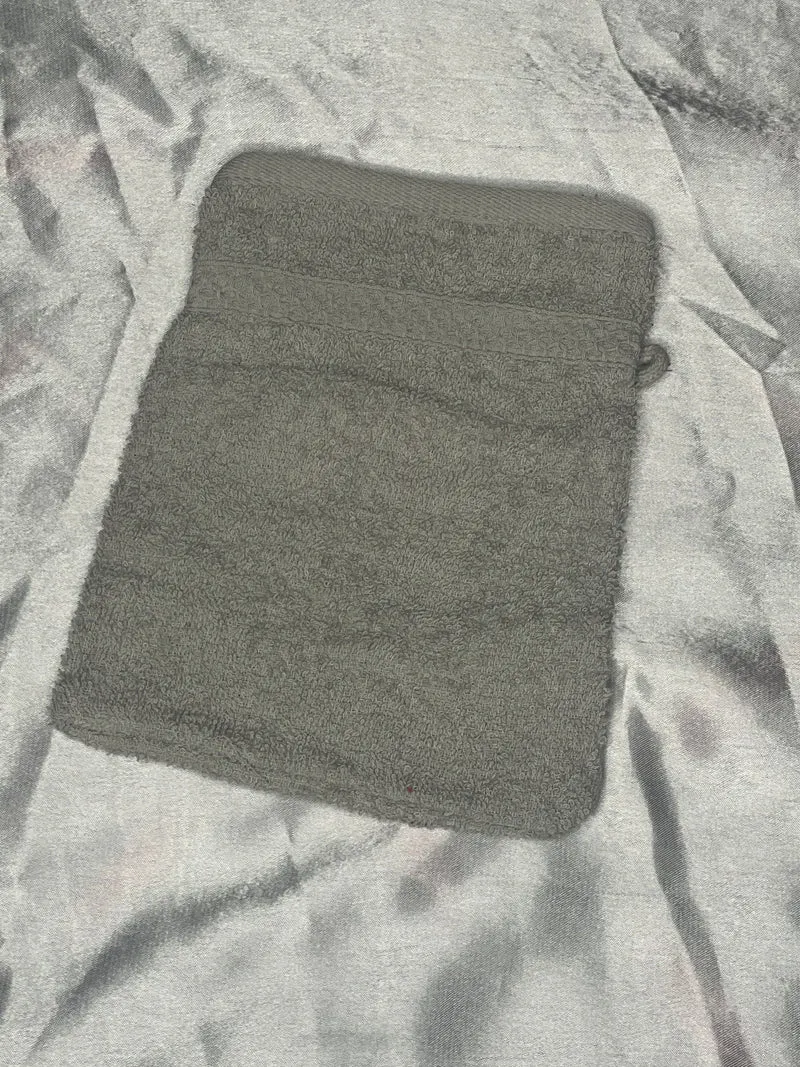 Gant de toilette gris - personnalisé