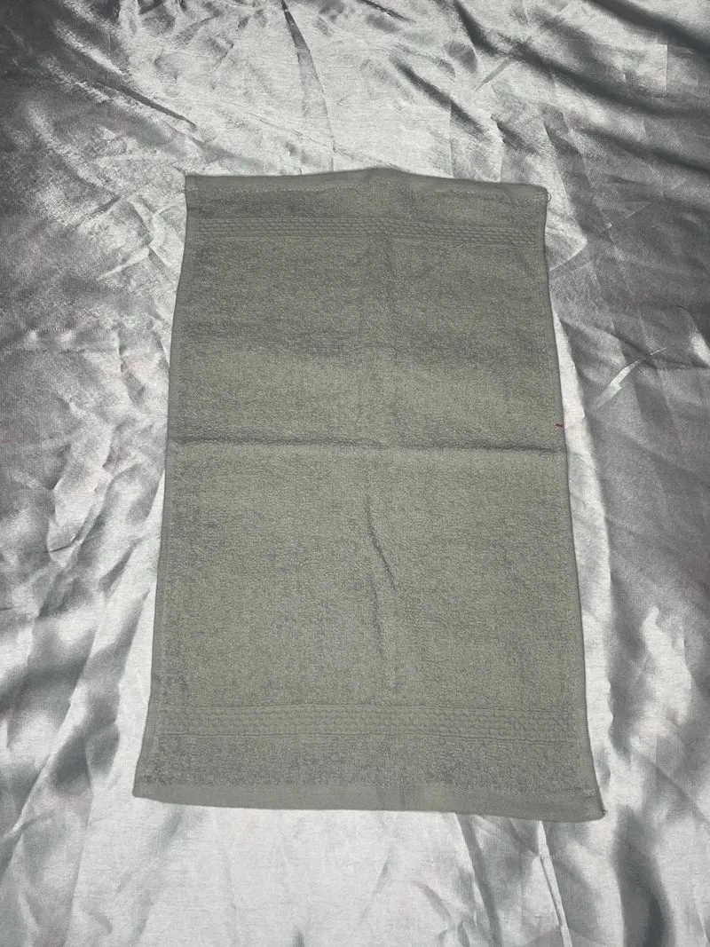 Petite serviette grise - personnalisée