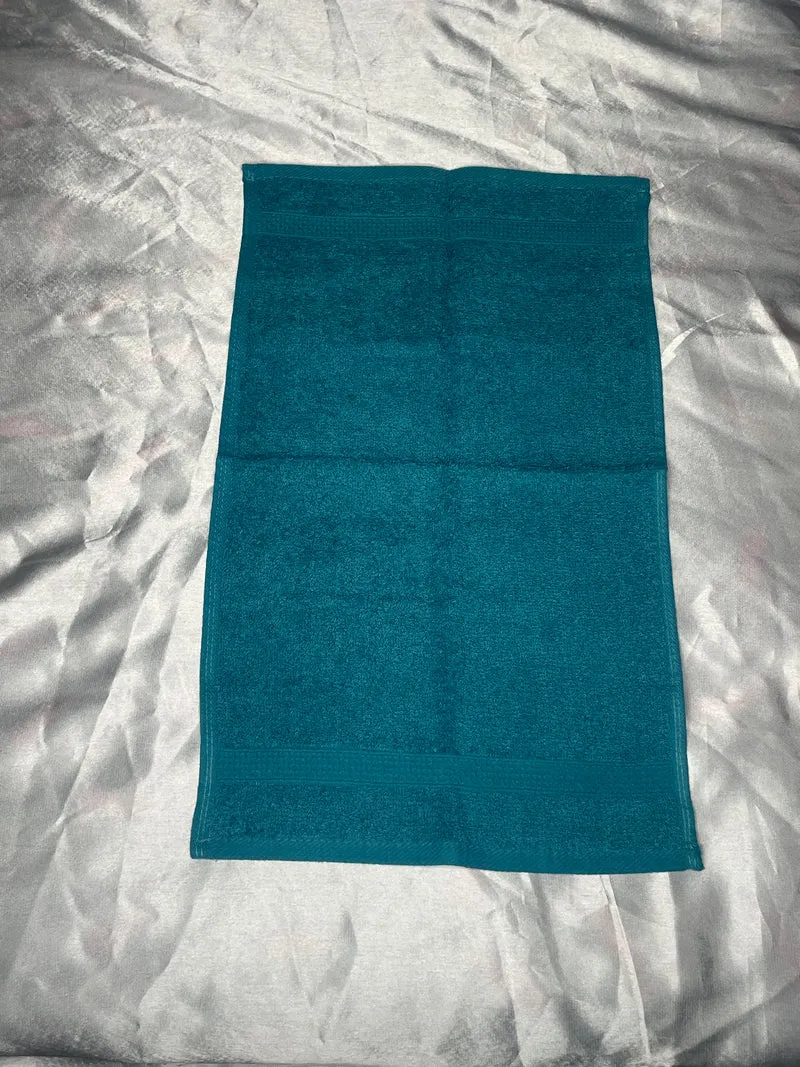 Petite serviette bleu clair - personnalisée