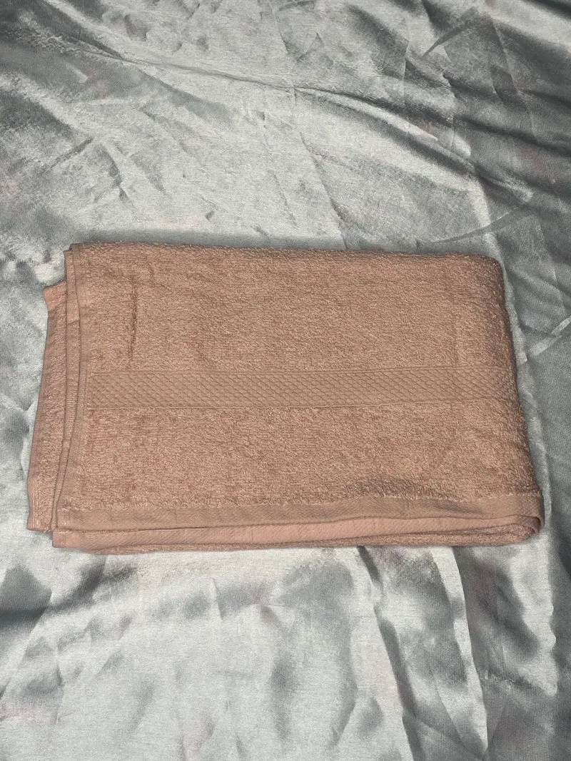 Grande serviette rose clair - personnalisée