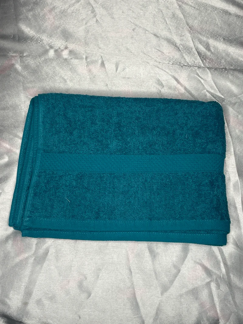Grande serviette bleu clair - personnalisée