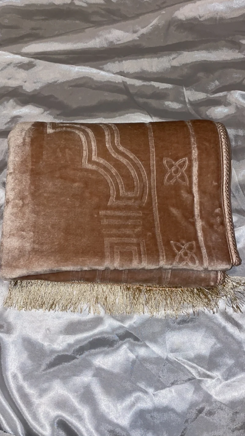 Tapis en velours épais rose pâle - sans personnalisation