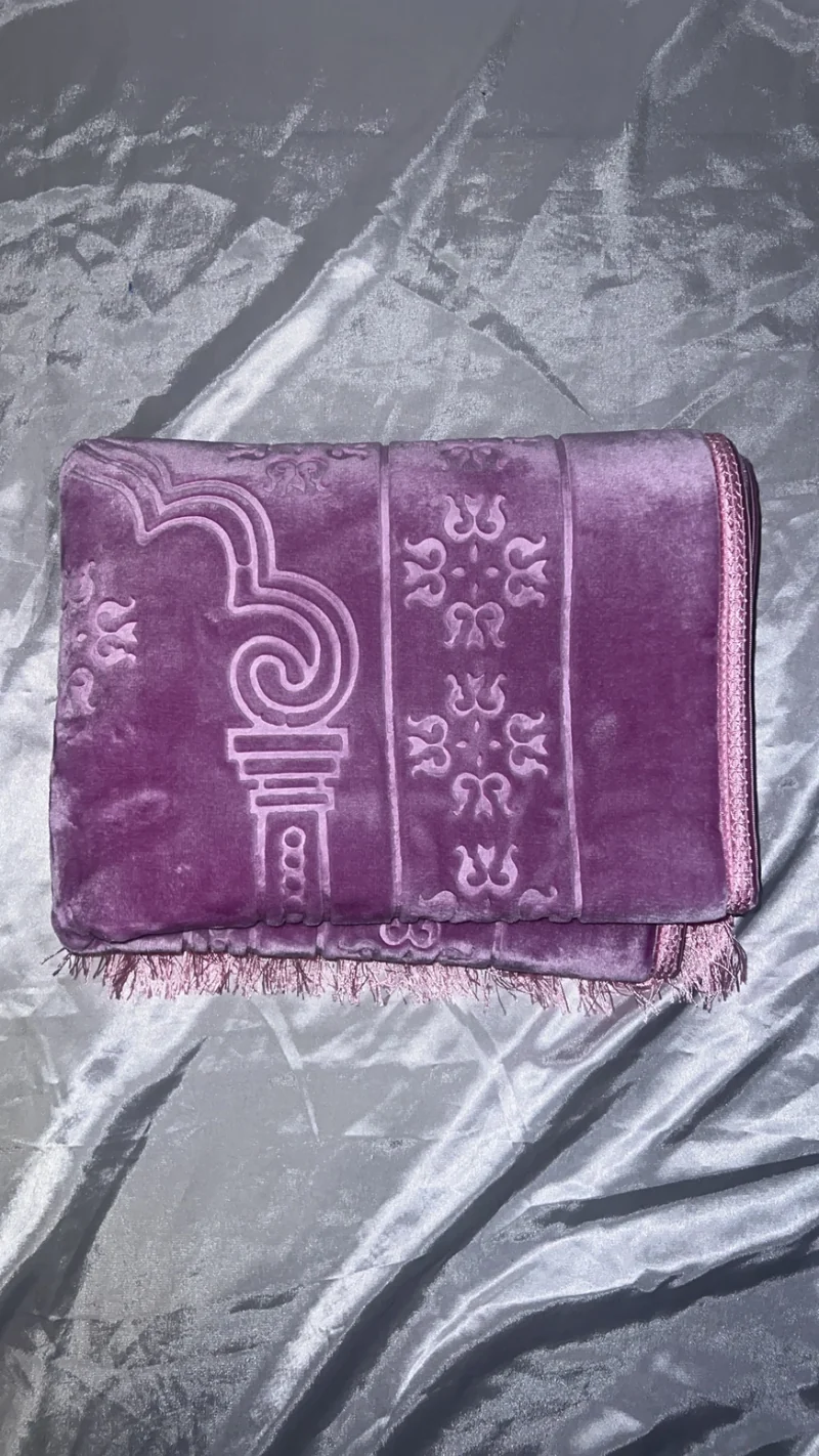 Tapis en velours épais lilas - personnalisé