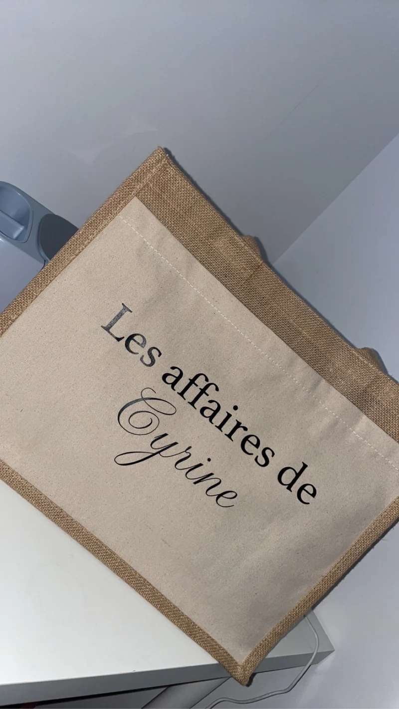 Sac en toile de jute - personnalisé