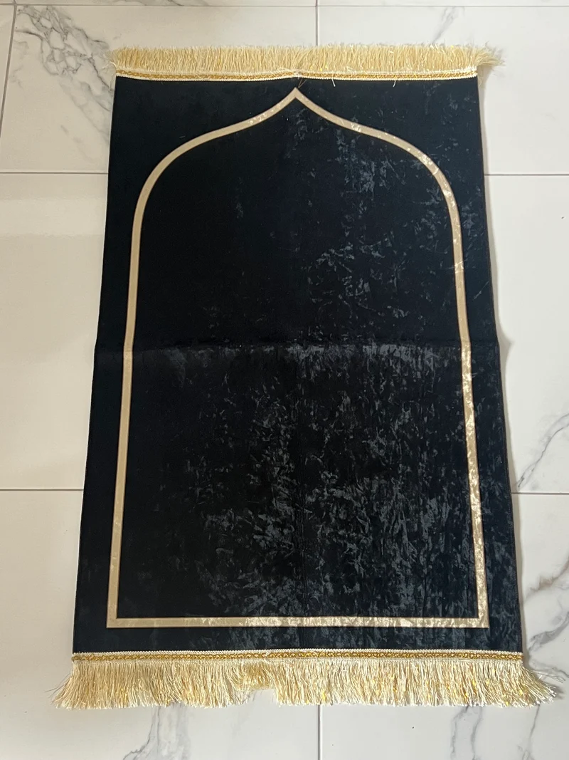 Tapis adulte fin noir - sans personnalisation