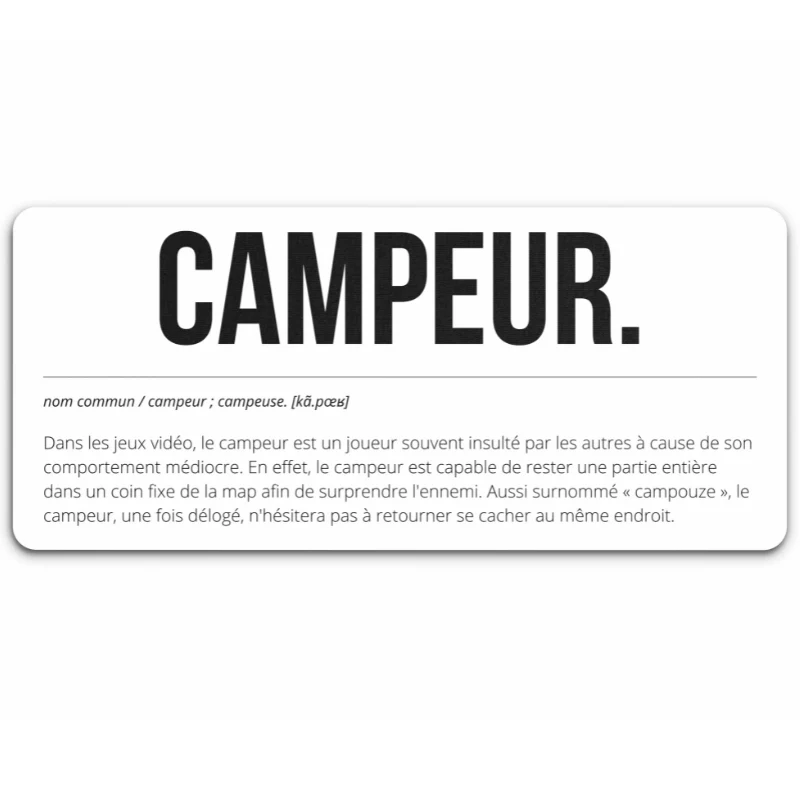 Tapis de Souris "CAMPEUR"
