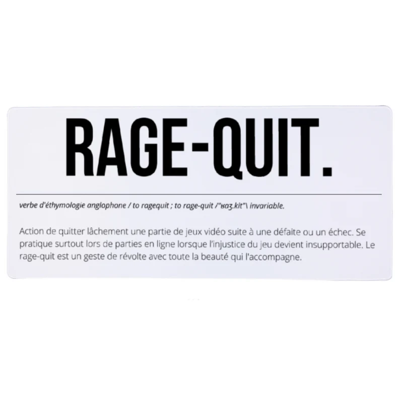 Tapis de Souris "RAGE-QUIT"